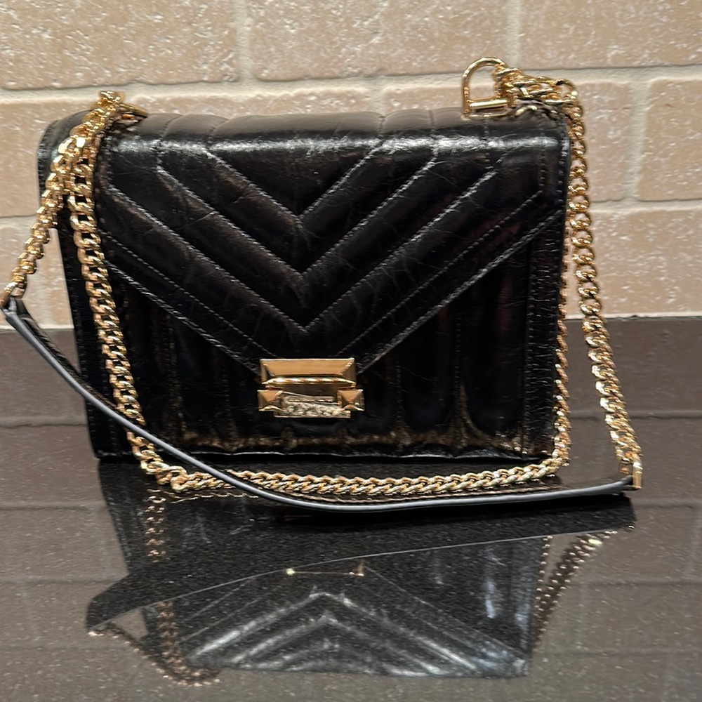 Michael Kors black handbag with gold detail